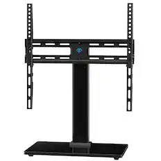 Front. Perlesmith - Universal Tabletop TV Stand Fits 32"–60" TV's, Vesa 400x400mm Up to 88lbs, Model PSTVS34B - Black.