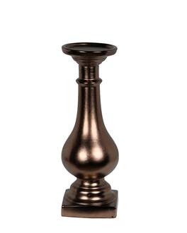 Privilege - 66920 Ceramic Candle Holder - Small - Bronze