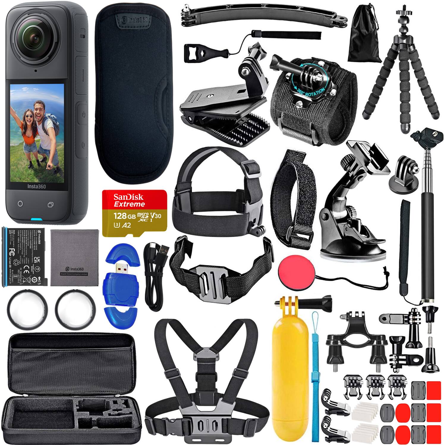300 POTATION Insta360  
SanDisk Extreme 128 GB R V30 XC1 A2 FC FR L  
: 1 - - Instaiso II OO1 O I
