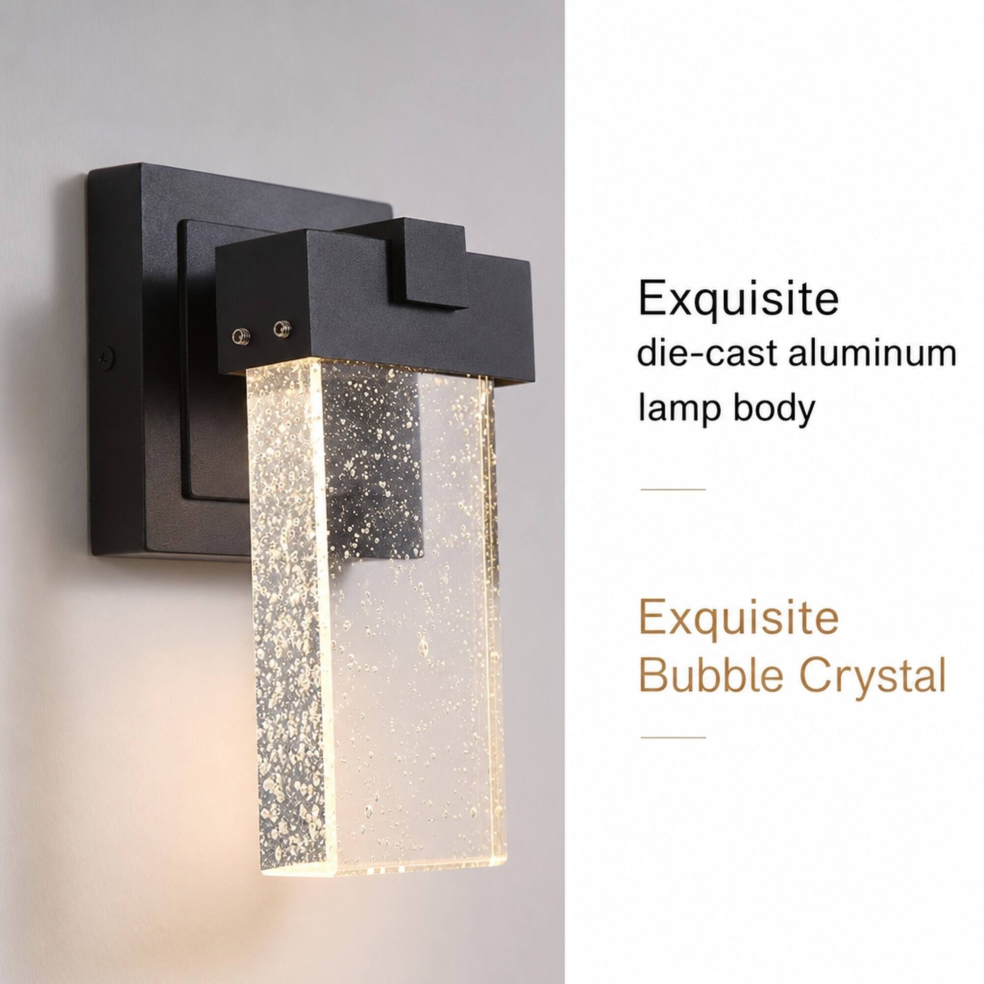 Exquisite die-cast aluminum lamp body

Exquisite Bubble Crystal