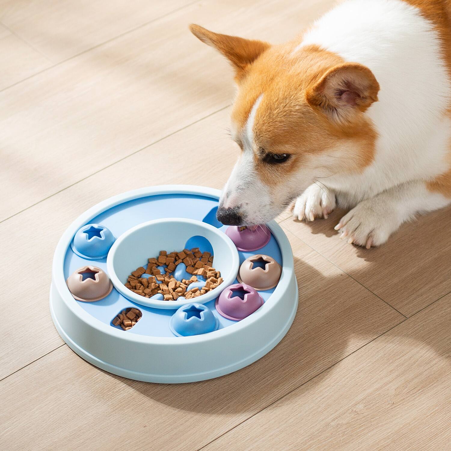 Alt View 4. PET MARVEL - PET MARVEL Interactive Puzzle Game Dog Toy, Level 1 for Beginners - Blue.