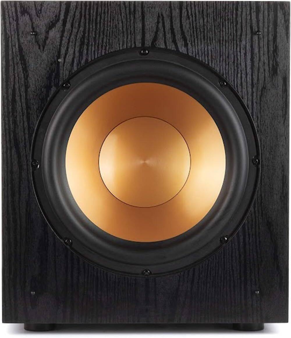 Angle. Klipsch - Klipsch SUB-100-BLACK Synergy Black Label Subwoofer Speaker with 3 Year Amber Protection Plan (2018) - Black.