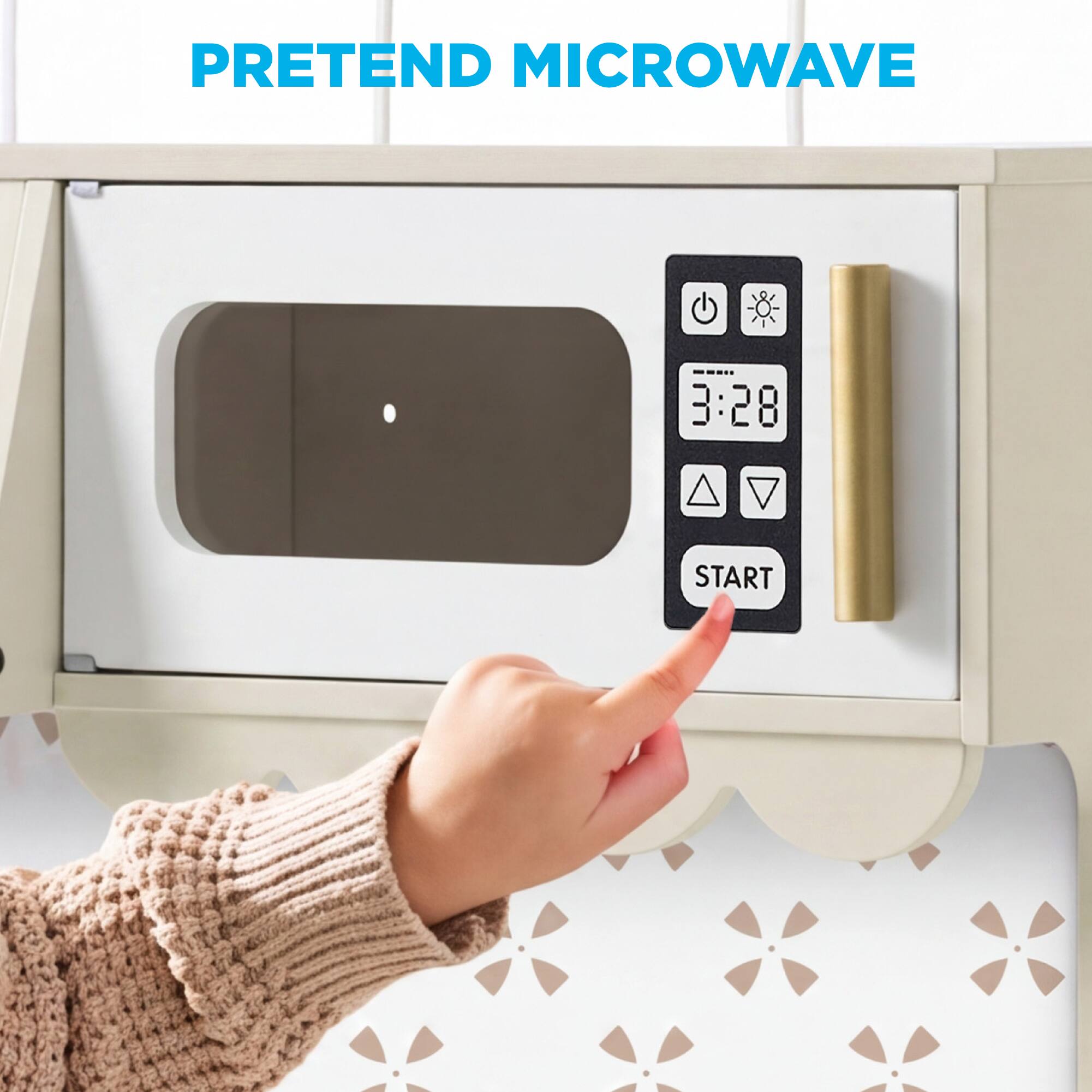 PRETEND MICROWAVE  
3:28 START