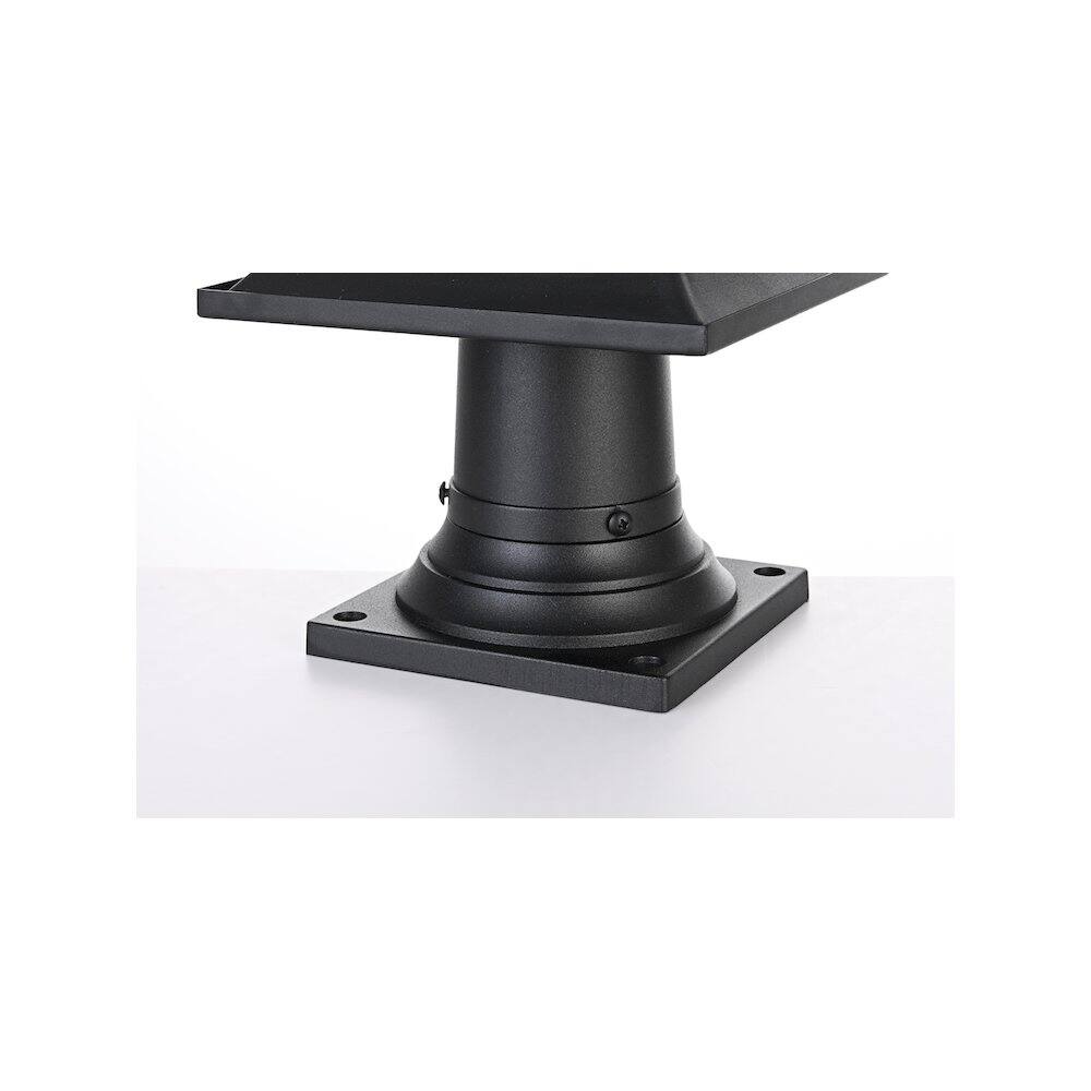 Alt View 2. Elegant Lighting - Collins 7 inch Outdoor Pendant in Black - Black.