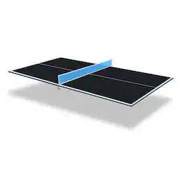 APRILSOUL - 7 X 4FT Mid-Size Ping Pong Conversion Top Foldable and Portable Table Tennis Table Top for Indoor Games - Black