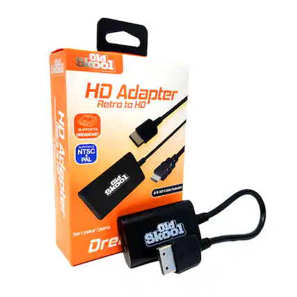 Old Skool HD Adapter Retro to HD HD REEG SUPPORTS DREAMCAST SUPPORTS NTSC & PAL Adapter Skool PIO Included Bft HD Cable for/pour/para for Skool Old Dre