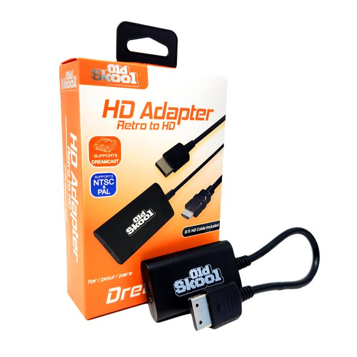 Old Skool HD Adapter Retro to HD HD REEG SUPPORTS DREAMCAST SUPPORTS NTSC & PAL Adapter Skool PIO Included Bft HD Cable for/pour/para for Skool Old Dre