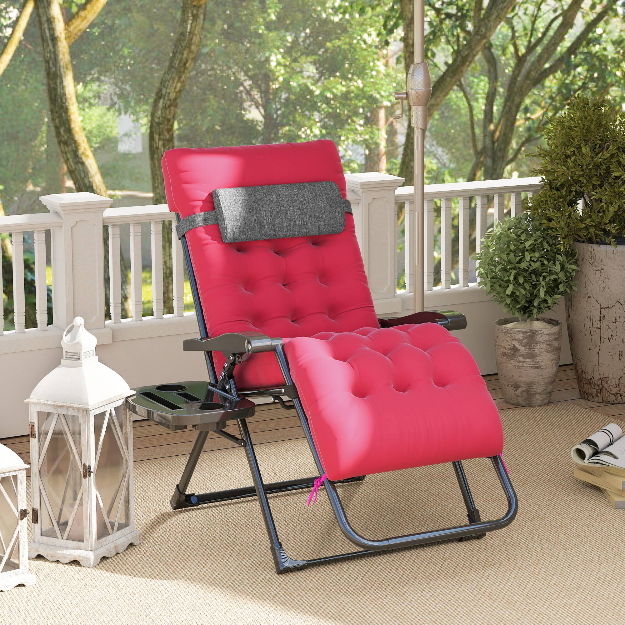 Outsunny Zero Gravity Chair, Folding Reclining Lounge Chair with