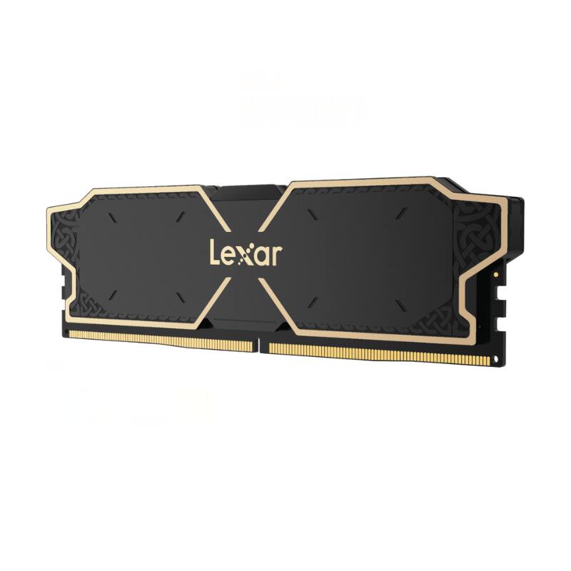Left. Lexar - THOR DDR5 32GB (2 x 16GB) 6000MHz RGB Desktop Memory Kit CL38, Black - Black.