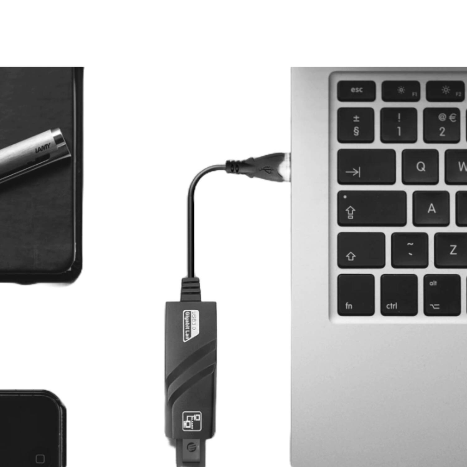esc
F1
F2
LAMY

! 1
Q
@ 2
A
Z
Gigabit Lan
USB3.0
fn
ctrl
alt