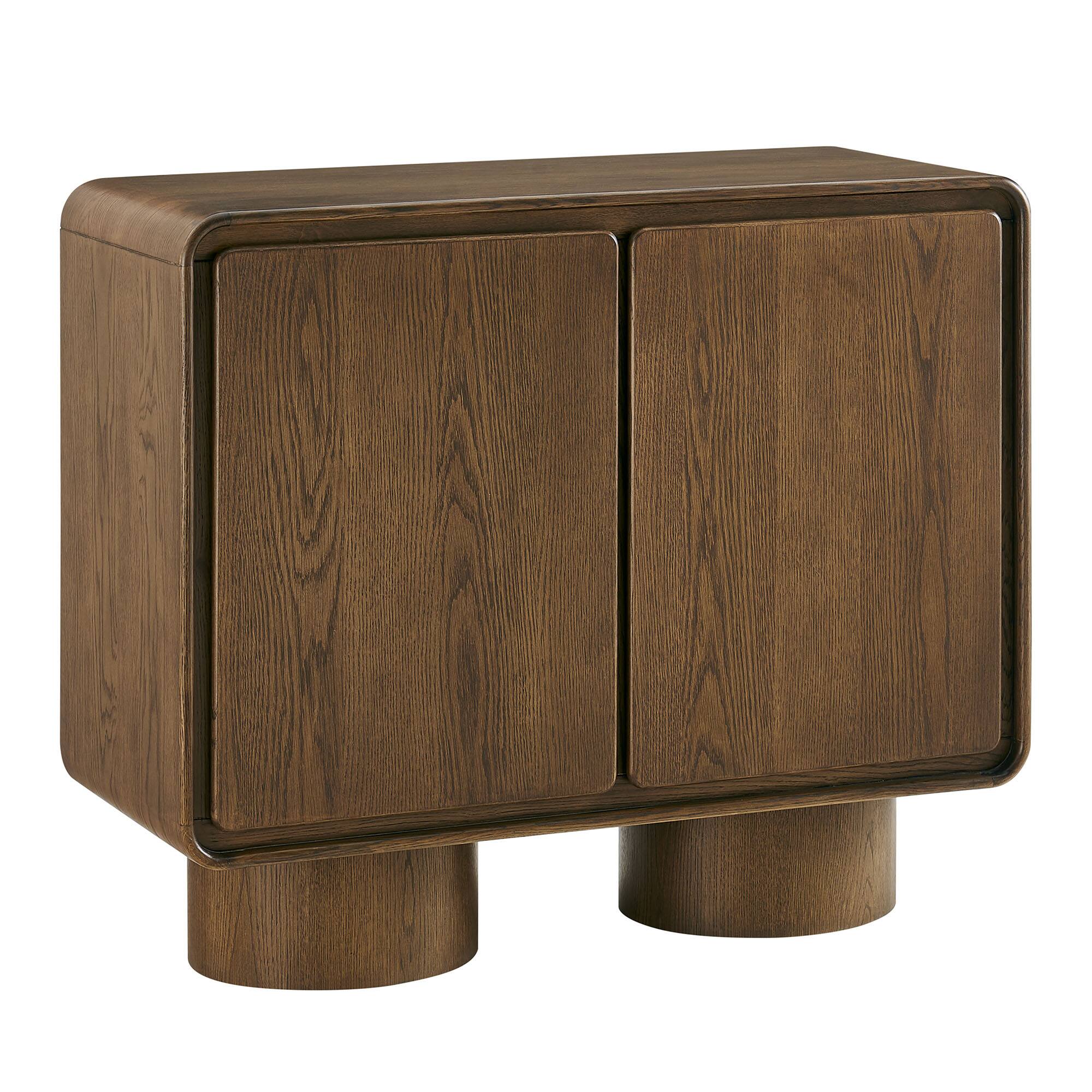 Angle. Modway - Lumo 2-Door Accent Cabinet by Modway - Walnut.
