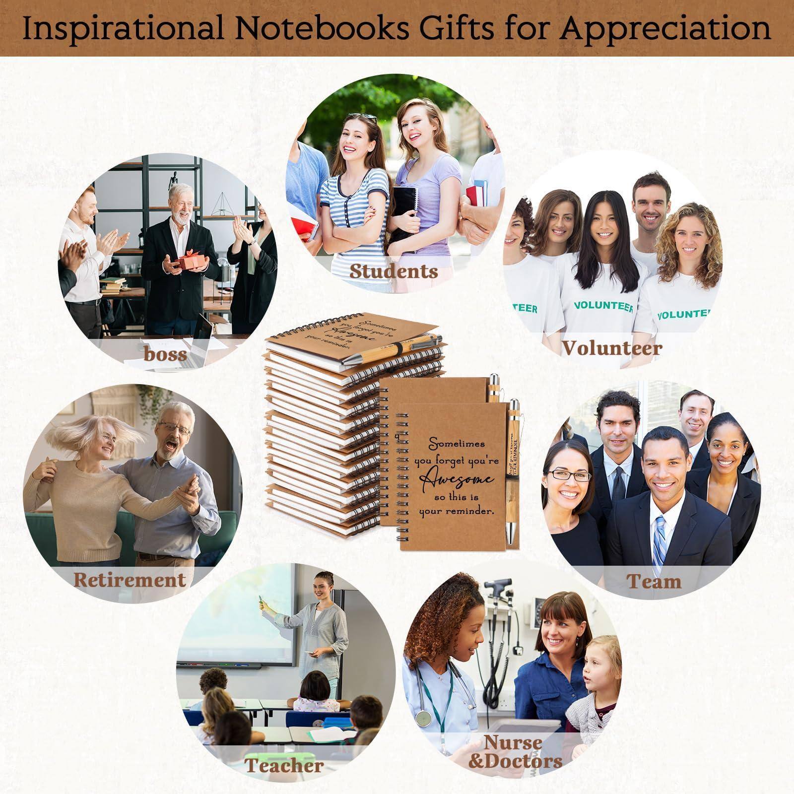 Inspirational Notebooks Gifts for Appreciation

- Students
- Volunteer
- Boss
- Retirement
- Teacher
- Team
- Nurse & Doctors

Sometimes you forget you're awesome, so this is your reminder.