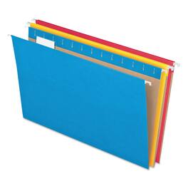 TOPS - Pendaflex Colored Hanging Folders Letter Size 1/5 Cut Tabs Five Color Assortment 25 per Box