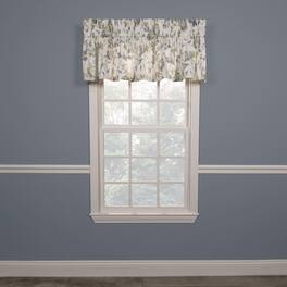 Ellis Curtain - Abigail High Quality Water Proof Room Darkening Blackout Tailored Window Valance - 80x15" - Porcelain