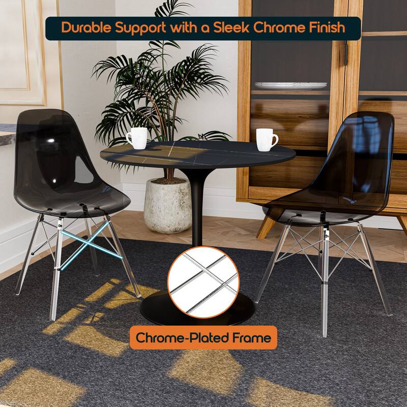 Durable Support with a Sleek Chrome Finish  
Chrome-Plated Frame