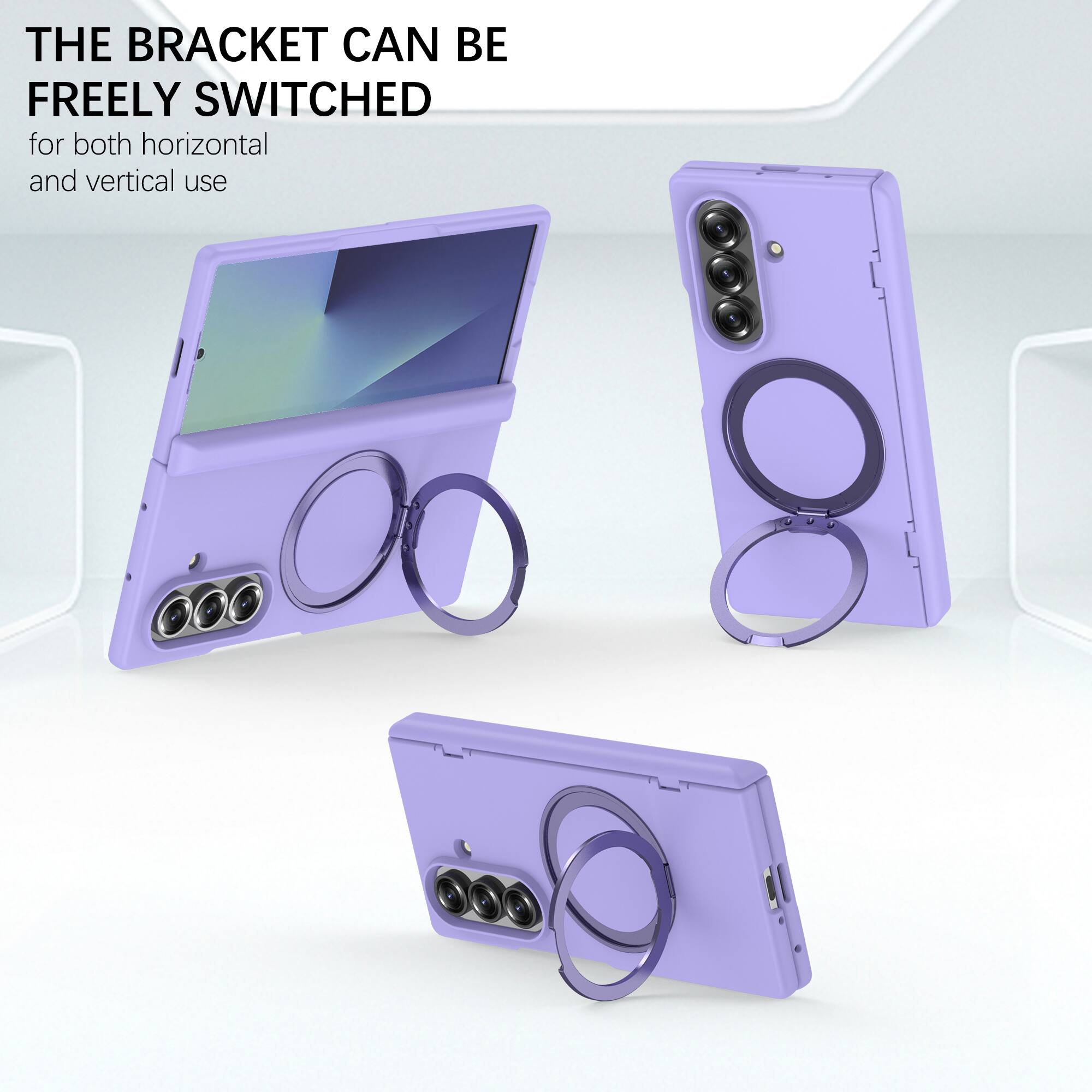 THE BRACKET CAN BE FREELY SWITCHED  
for both horizontal and vertical use