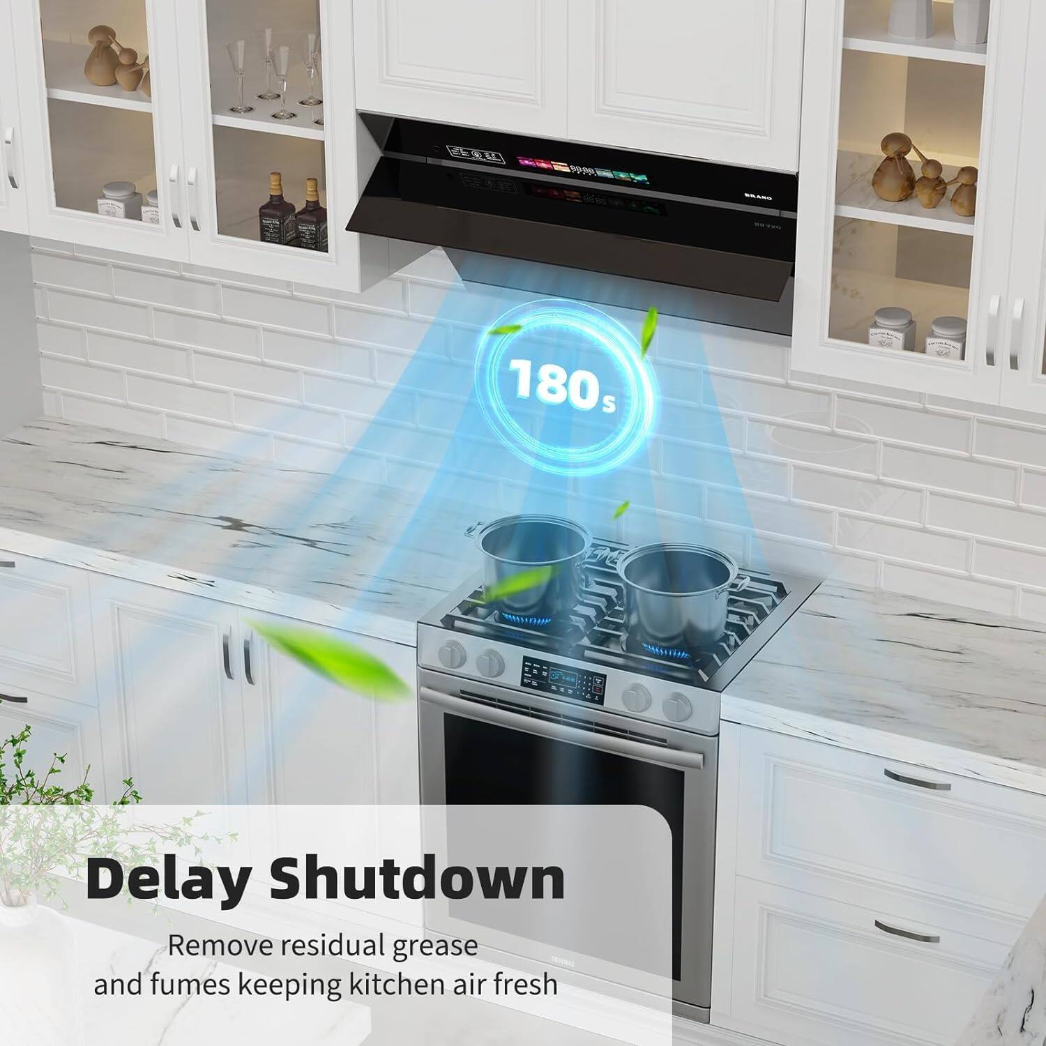 330 180s Delay Shutdown  
Remove residual grease and fumes keeping kitchen air fresh
