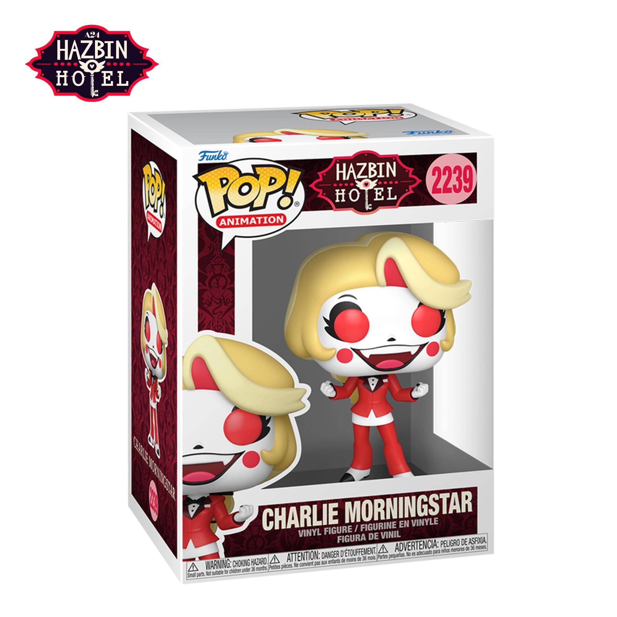 A21 HAZBIN O EL PEEI FOXho Funko HAZBIN 2239 - 2 POP! O EL ANIMATION AISA CHARLIE MORNINGSTAR VINYLE FIGURINE EN FIGURE / VINYL DE VINIL FIGURA DE ASFOGA ADVERTENCIA: PELIGRO - L A - ae 3 TOUFFEMENT - pa - ATTENTION: DANGER D Parten peouetas t . A nom - n HAZARO B antert . A WARNING: CHOKING Pettes pices le corvent - - ude 3 nuet M no a Tna pes