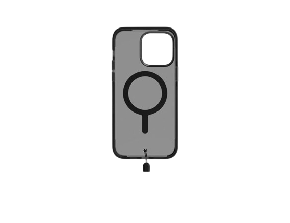 Angle. BodyGuardz - BodyGuardz Ace Pro with MagSafe Case for iPhone 6.1 Pro 2023 | Color: Somkey Black - Somkey Black.