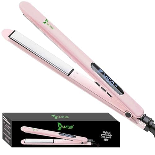 Vulpecula Spade - 2 in 1 Hair Straightener and Curler, 1 Inch Flat Iron Hair Straightener with Titanium Ceramic Ionic Plates & Dual