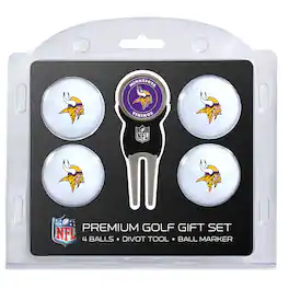 Team Golf - Minnesota Vikings 4-Ball Gift Set - Multicolor