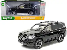 Mijo Exclusives - Toyota Land Cruiser Black Metallic 1/24 Diecast Model Car