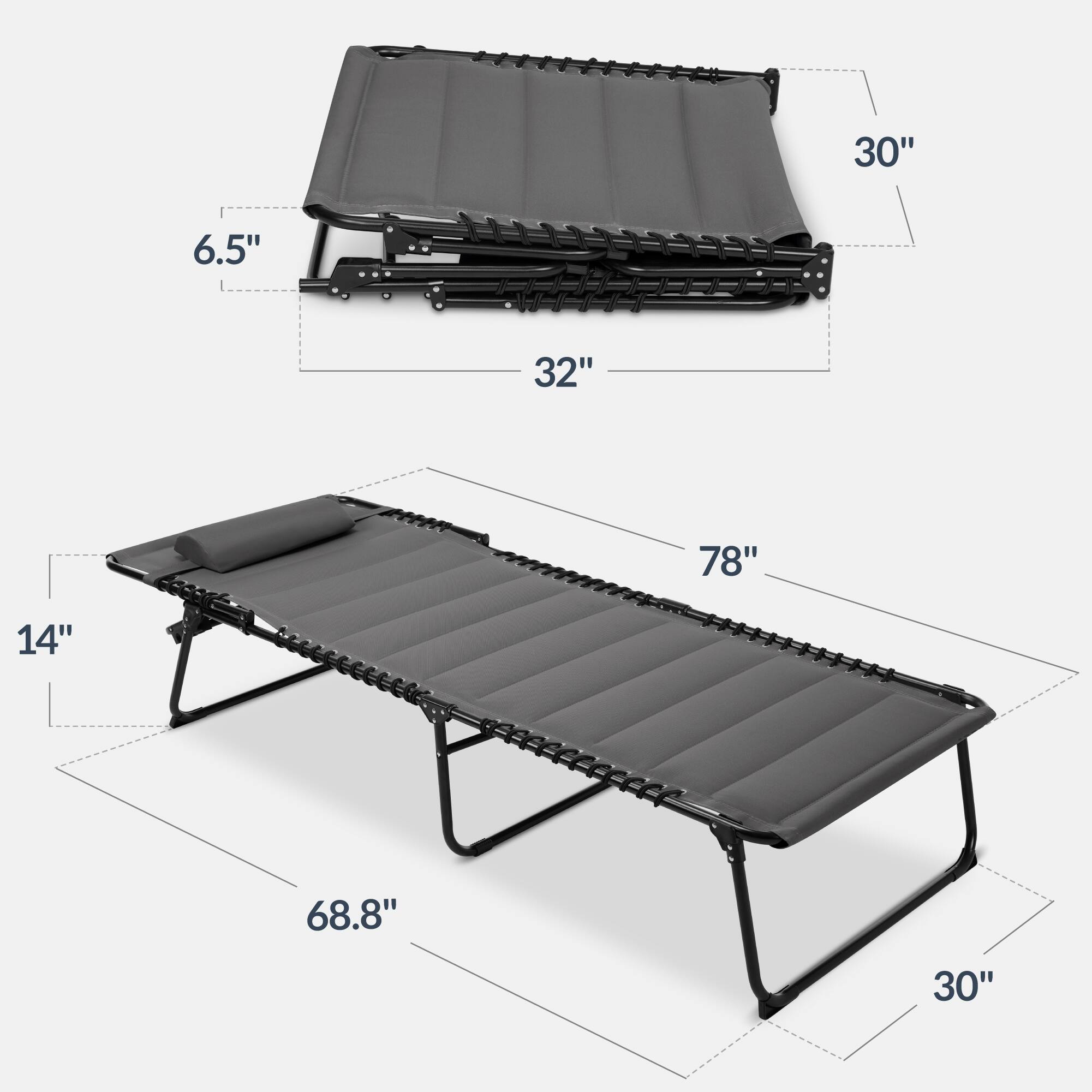 30" 6.5" 32" 78" 14" 68.8" 30"