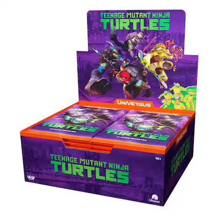 TEENAGE MUTANT NINJA TURTLES
UNIVERSE
11-CARD BOOSTER
TEENAGE MUTANT NINJA TURTLES
UNIVERSE
11-CARD BOOSTER
TEENAGE MUTANT NINJA TURTLES
UNIVERSE
11-CARD BOOSTER
14+
UVG
GAMES
Paramount