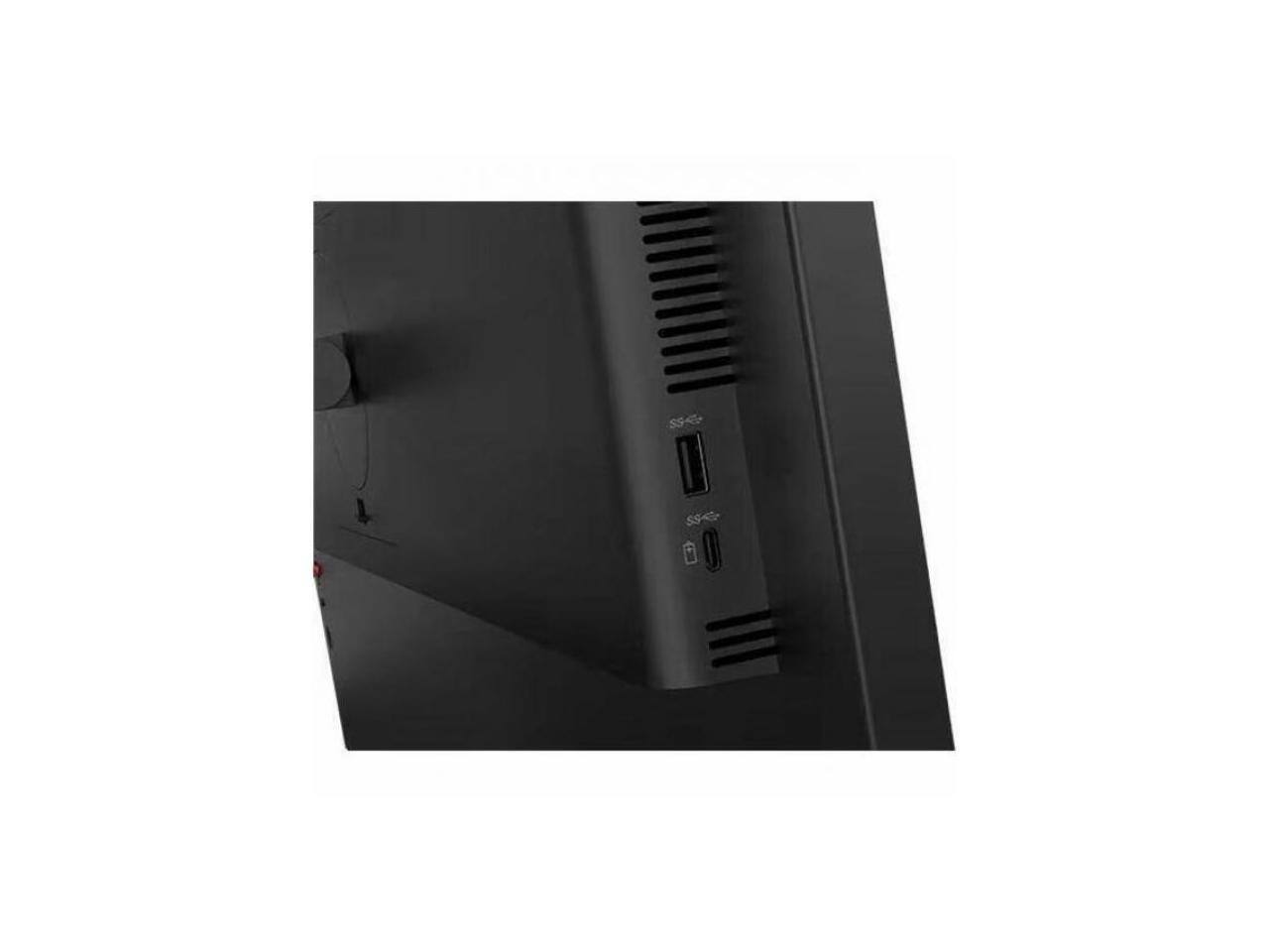 Left. Lenovo - Lenovo ThinkVision T32UD-40 32" 4K UHD IPS Monitor - Eclipse Black - 3840x2160 - 1.07B Colors - 64B0GAR1UZ - Black.