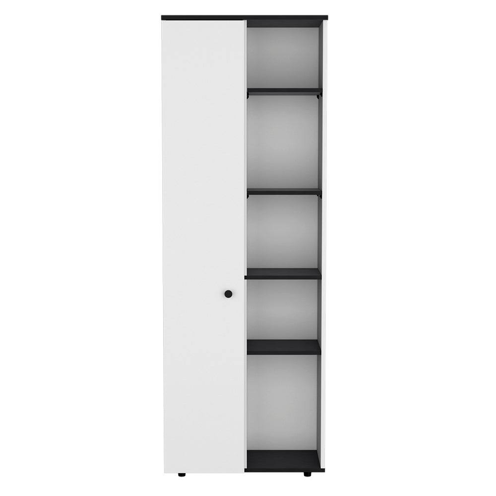 Front. Treevol Furniture - Multistorage Kitchen Pantry Lane - White/Black.