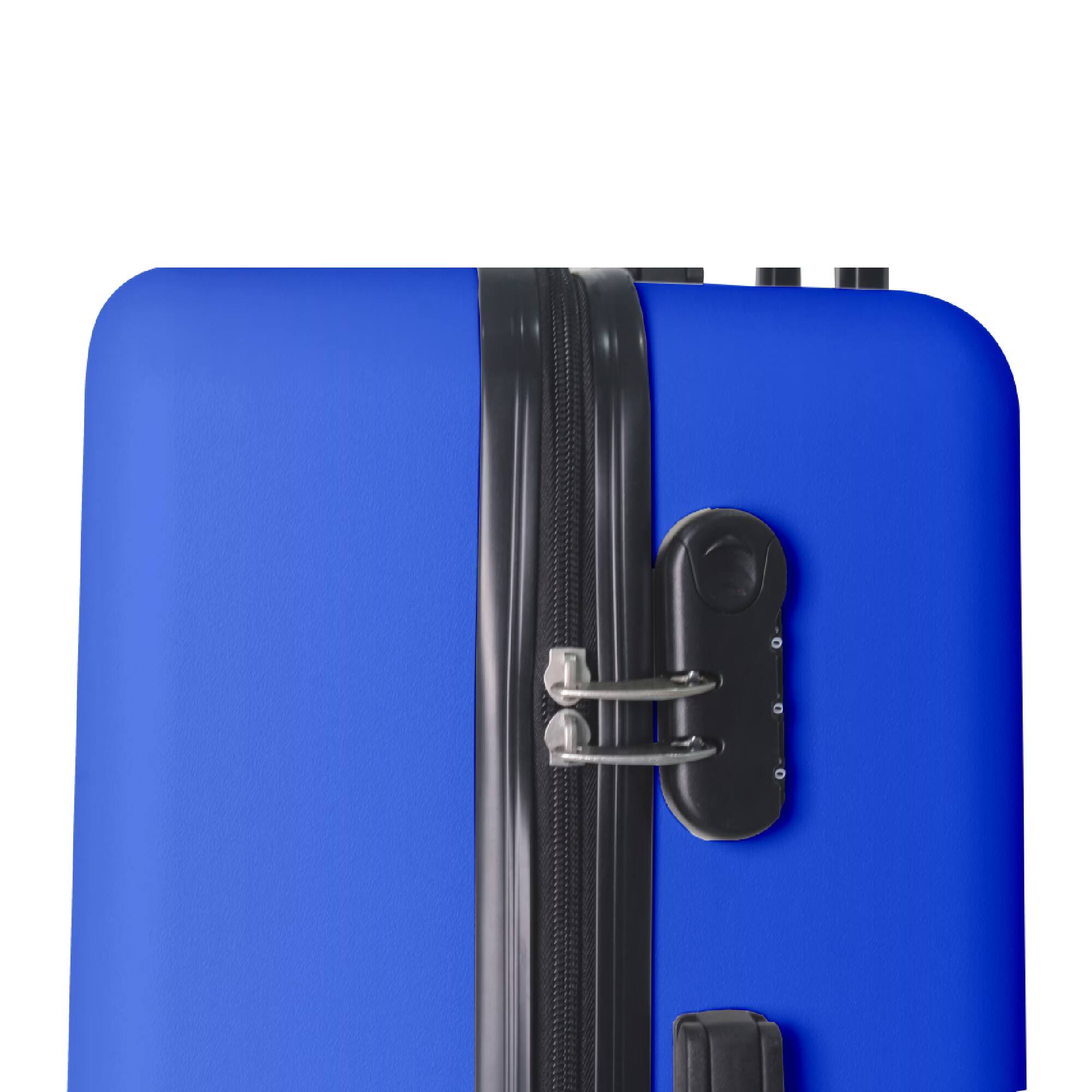Alt View 7. Bestier - 3-Piece ABS Hardshell Luggage Set (20”/24”/28”) with Spinner Wheels, Lightweight Durable Suitcases - Royal Blue.