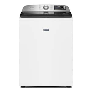 Maytag - 5.3 Cu. Ft. High-Efficiency Smart Top Load Impeller Washer with Extra Power - White
