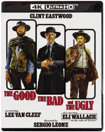 Front. The Good, The Bad and the Ugly - 4K Blu-Ray.