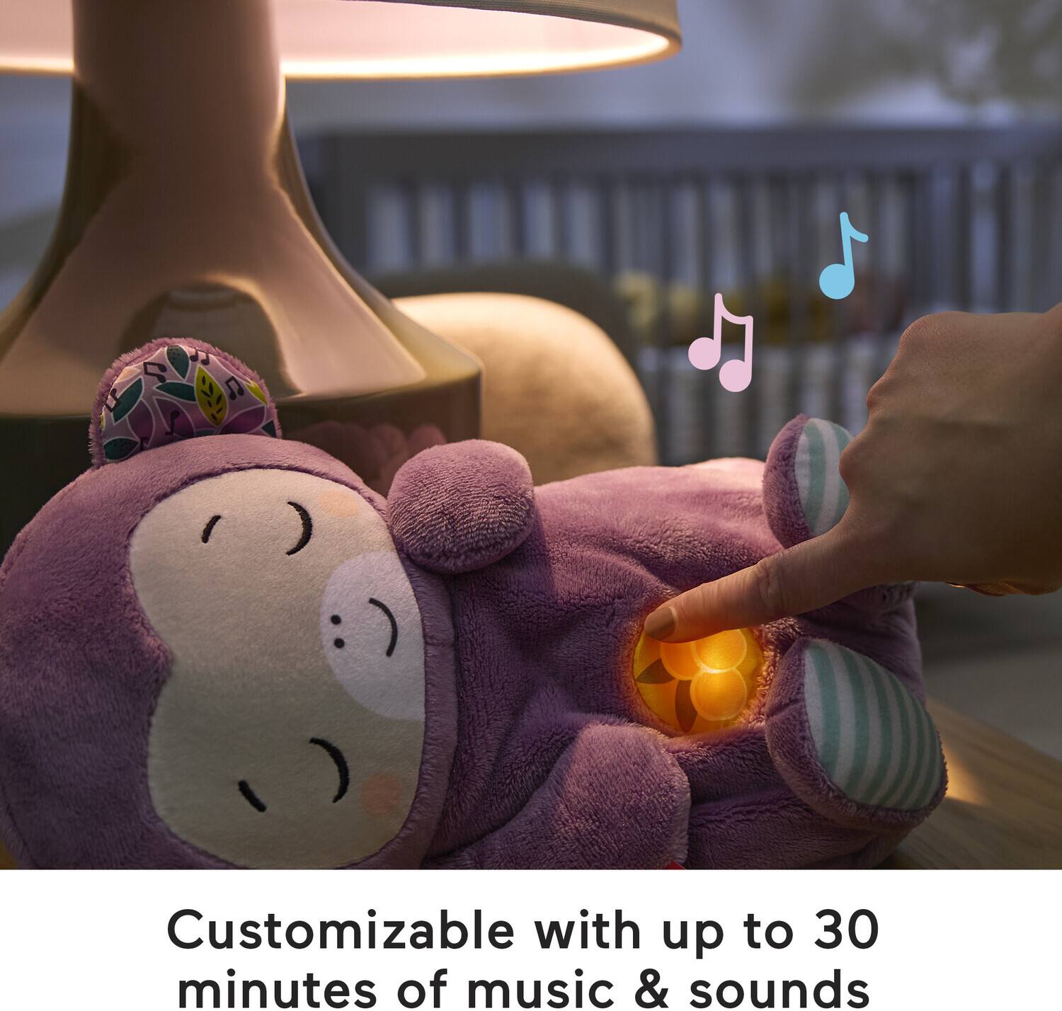 Customizable with up to 30 minutes of music & sounds