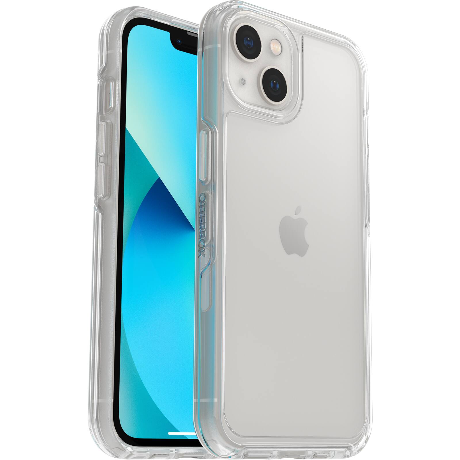 Angle. OtterBox - Symmetry Series Soft Shell for Apple iPhone 13 - Clear.