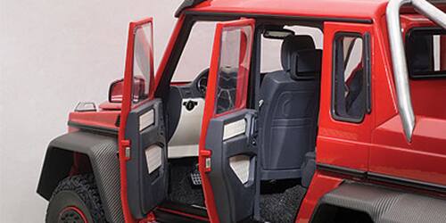 Alt View 3. Autoart - Mercedes G63 AMG 6X6 Red 1/18 Model Car by Autoart.