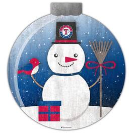 Fan Creations - Texas Rangers 12'' Snow Globe Wall Art - Multicolor