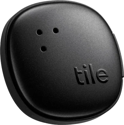 Angle. Tile by Life360 - Life360 Tile Sticker Small Bluetooth Tracker, Remote & Item Locator. iOS & Android Compatible. 1-Pack - Black.