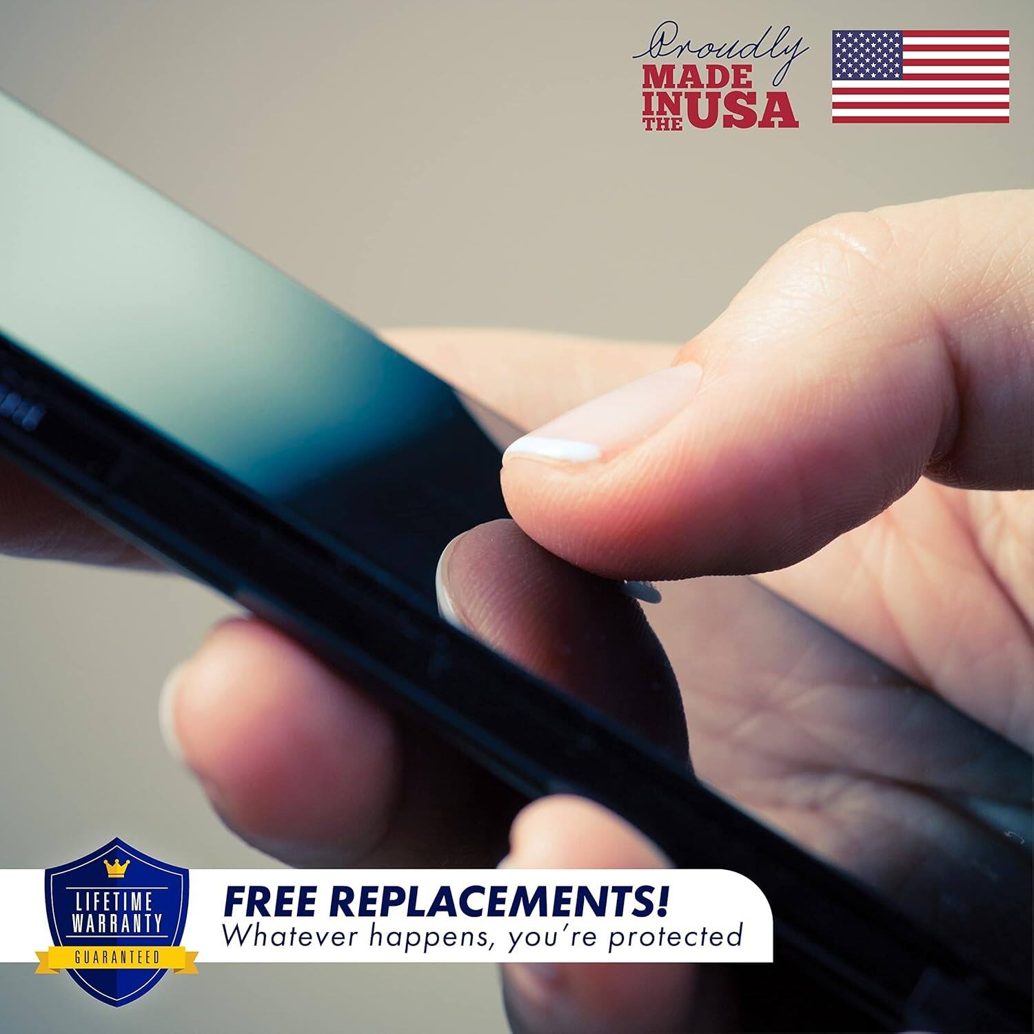 Proudly MADE IN USA

FREE REPLACEMENTS!
Whatever happens, you're protected

LIFETIME WARRANTY
GUARANTEED