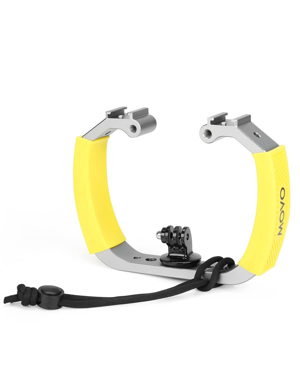 Front. MOVO - Movo GB-U70Y Underwater Diving Rig for GoPro Hero with Cold Shoe Mounts, Wrist Strap - Works with HERO3, HERO4, HERO5.