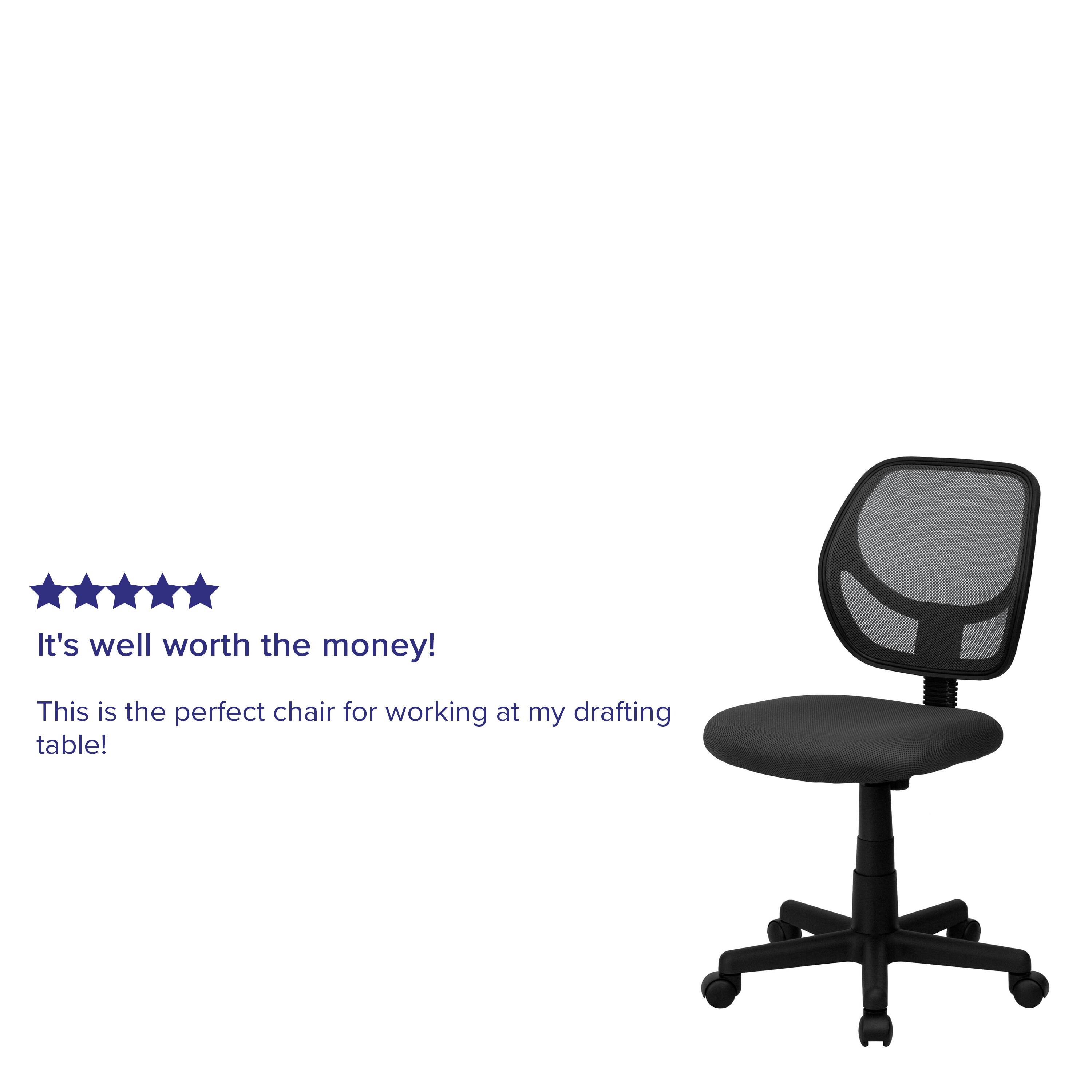 It's well worth the money!  
This is the perfect chair for working at my drafting table!