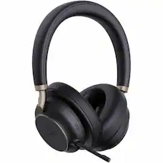 Front. Yealink - Yealink BH76 Plus Headset - Microsoft Teams Certification - Stereo - Wireless - Bluetooth - 150 ft - 20 Hz to 20 kHz - Black.