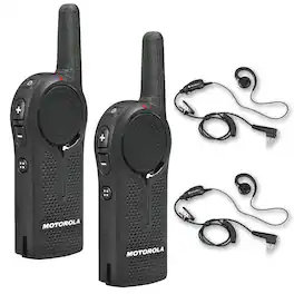 Motorola Solutions - Motorola DLR1060 Two-Way Digital Business Radio (DLR1060) + Motorola HKLN4604 - Black