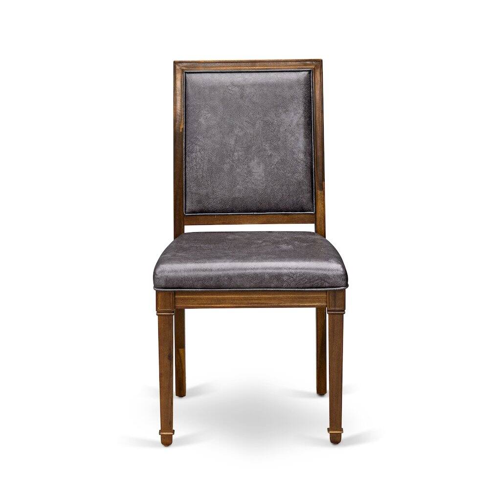 Alt View 2. East West Furniture - Parson Dining Room Chairs Set of 2 - Brown.