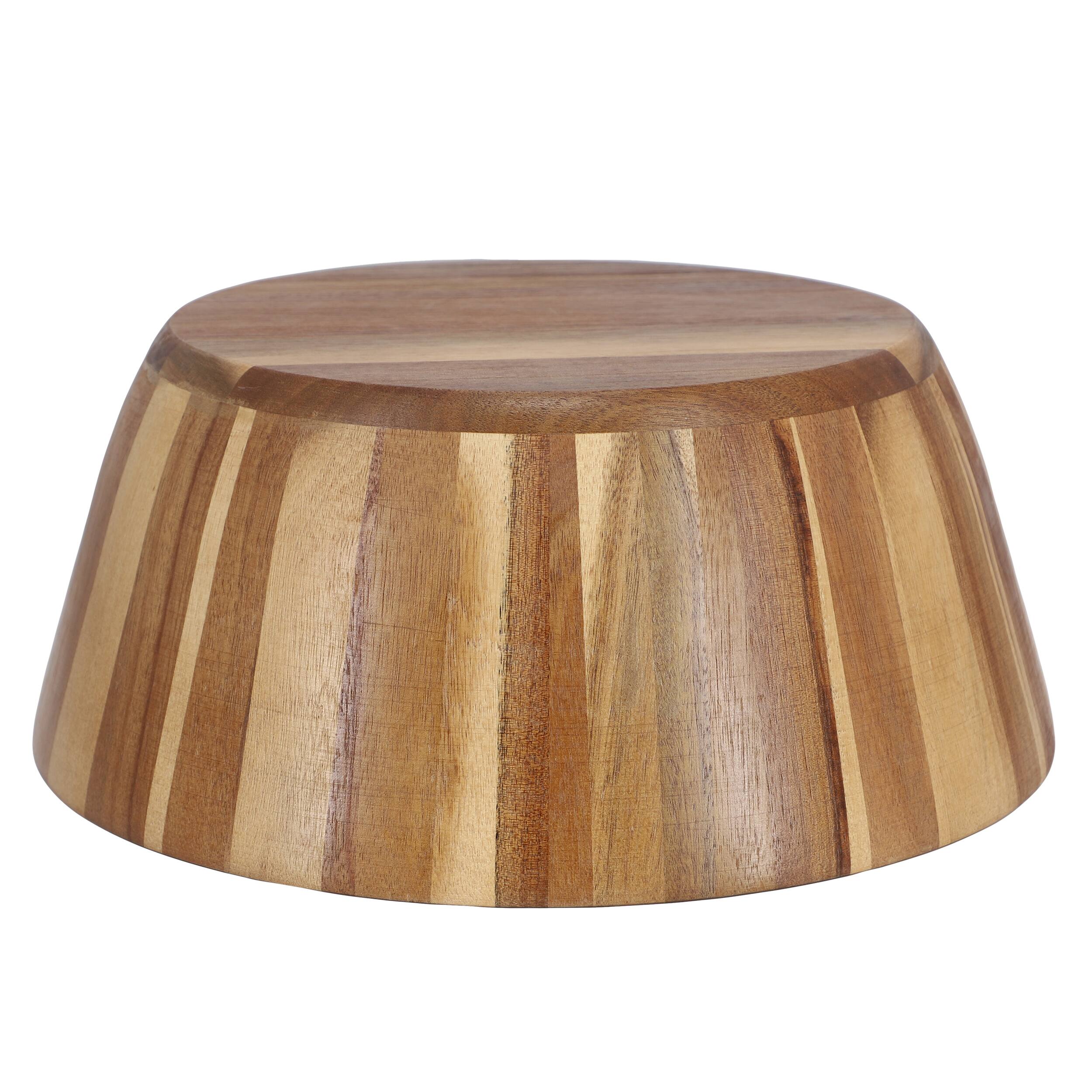 Alt View 1. MegaChef - MegaChef 13.8 Inch Jumbo Acacia Wood Salad Bowl - Brown.