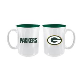 The Memory Company - Green Bay Packers 2-Pack 15oz. Iridescent Ceramic Mug Set - Multicolor