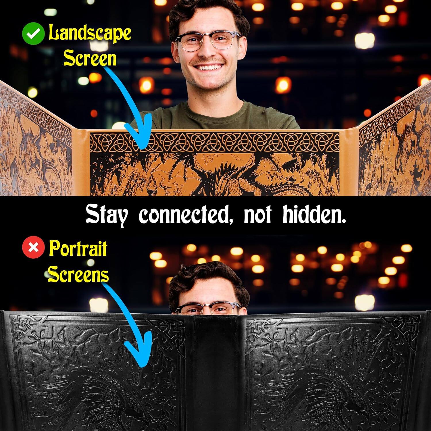 Landscape Screen

Stay connected, not hidden.

Portrait Screens