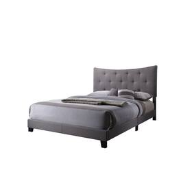 Manhattan Lane - Luxurious Contemporary Style Upholstered Queen Bed - Gray