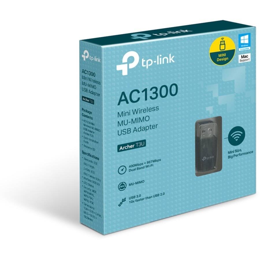 3 Lpfnk -ndo Comprte MINI Mc tp-link tp-link Design Support AC1300 Mini Wireless MU-MIMO USB Adapter AC1300 Aether 13U Package Mini Wireless Contents AC1200M MU-MIMO US Fhex NUMBNS USB Adapter TaO A Gade nsllton Pesouce Archer T3U B Size, Mini Performance Specifications Stancands to-dint Big 0021 E - 867Mbps 502115gm 400Mbps Band Wi-FI SAGHE EZE Dual 0021 aiac Siea LEDS 158 13 MU-MIMO MU Secultr 1S WP 2.0 WPAP9 A. 3.0 USB USB faster than 10x oreae 105 1CS 102m