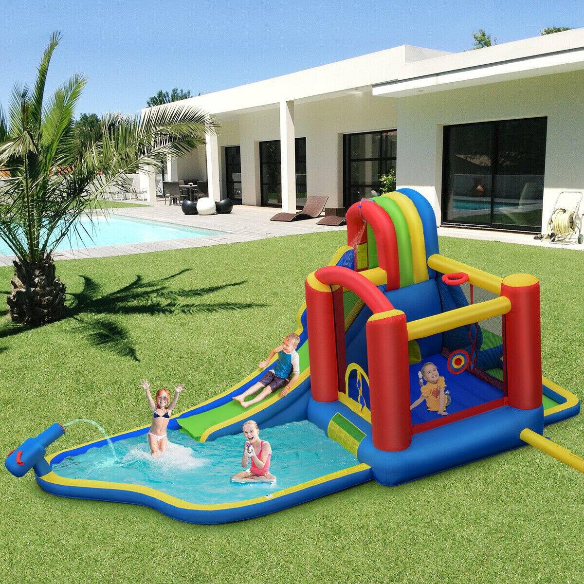 Alt View 1. Ecooso - Inflatable Castle Bounce House for Kids w/ Blower Included.
